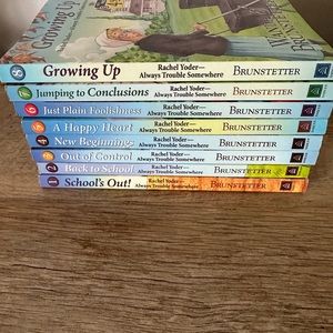 Complete series of Rachel Yoder- Always Trouble Somewhere. By Wanda Brunstetter